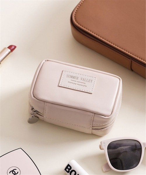 LA VORAGINE(ラ ヴォラジネ)の「マルチトラベルメイクポーチ(ポーチ・レディース・ライトベージュ/ピンク/シルバー・FREE)」の9枚目の写真