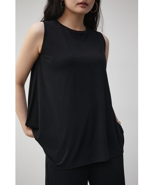AZUL by moussy(アズールバイマウジー)の「T/F ICE CLEAN SLEEVELESS TOPS(タンクトップ・レディース・ライトグレー/ブラック・SMALL/MEDIUM)」の2枚目の写真