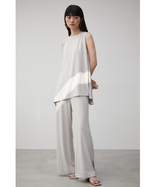 AZUL by moussy(アズールバイマウジー)の「T/F ICE CLEAN SLEEVELESS TOPS(タンクトップ・レディース・ライトグレー/ブラック・SMALL/MEDIUM)」の11枚目の写真