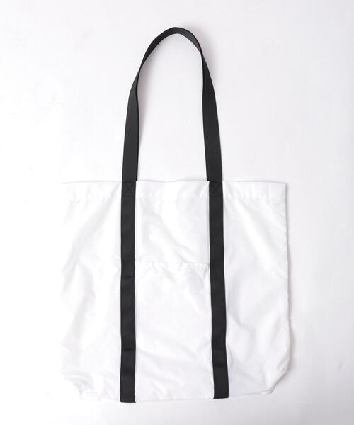 coen(コーエン)の「ナイロンリップストップパッカブルトートバッグ(トートバッグ・レディース・ライトブルー/ブラック/ホワイト・FREE)」の17枚目の写真