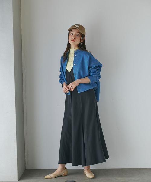 NANO universe（ナノユニバース）の「デニムオーバーシャツ（シャツ/ブラウス・レディース・ブルー/ネイビー・FREE）」の6枚目の写真