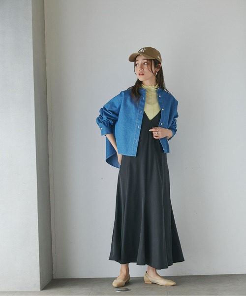 NANO universe（ナノユニバース）の「デニムオーバーシャツ（シャツ/ブラウス・レディース・ブルー/ネイビー・FREE）」の8枚目の写真