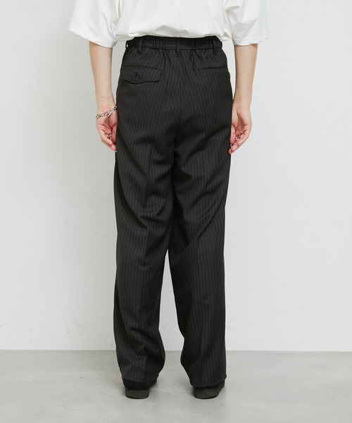 JUNRED（ジュンレッド）の「ピンストライプワイドタックパンツ（その他パンツ・メンズ・ブラック/ブラウン・L/M/S）」の13枚目の写真
