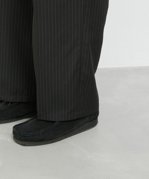 JUNRED（ジュンレッド）の「ピンストライプワイドタックパンツ（その他パンツ・メンズ・ブラック/ブラウン・L/M/S）」の17枚目の写真