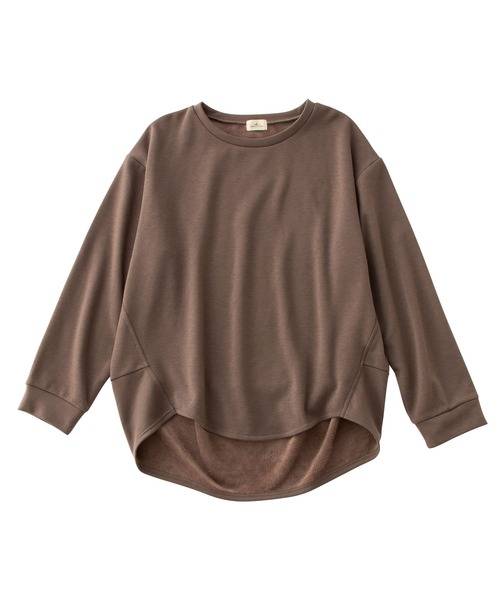 Viola e Viola(ヴィオラエヴィオラ)の「裏ファー後たっぷりゆるプルオーバー(Tシャツ/カットソー・レディース・ブラック/モカ/グリーン・M/3L/4L/5L/L/LL)」の17枚目の写真