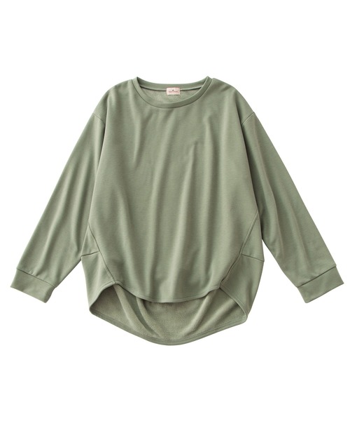 Viola e Viola(ヴィオラエヴィオラ)の「裏ファー後たっぷりゆるプルオーバー(Tシャツ/カットソー・レディース・ブラック/モカ/グリーン・M/3L/4L/5L/L/LL)」の20枚目の写真