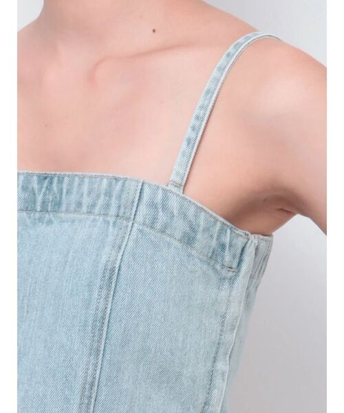 GYDA（ジェイダ）の「BACK レースアップデニムビスチェ（キャミソール・レディース・ライトブルー/インディゴブルー・FREE）」の20枚目の写真