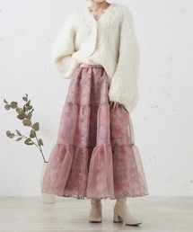 qumerry. | フラワーオーガンジースカート(スカート)