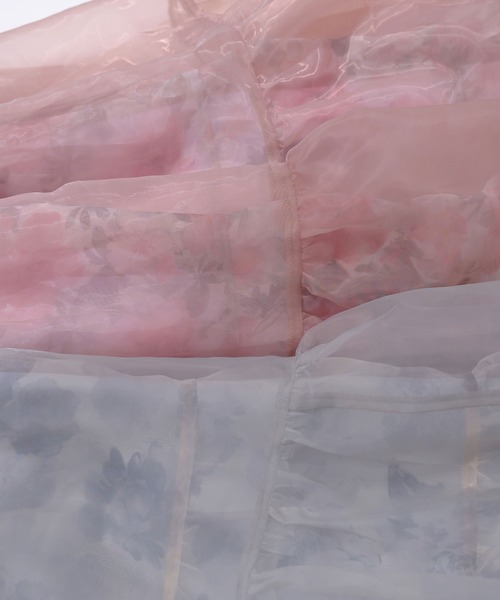 qumerry.(キュメリ)の「フラワーオーガンジースカート(スカート・レディース・スモークピンク/グレー・SMALL/MEDIUM)」の21枚目の写真