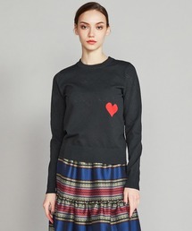 ハートプルオーバーニット