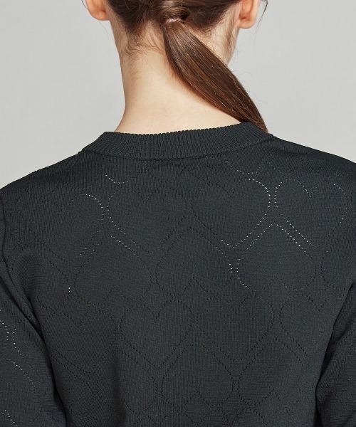 DOUBLE STANDARD CLOTHING(ダブルスタンダードクロージング)の「ハートプルオーバーニット(ニット/セーター・レディース・ブラウン/ブラック・36/38)」の8枚目の写真