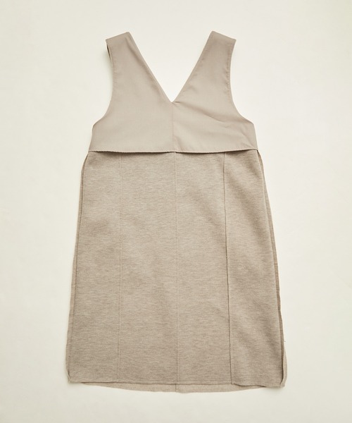 ROPE' PICNIC（ロペピクニック）の「ジャージメルトンミニ丈ジャンパースカート（ジャンパースカート・レディース・ベージュ/ダークブラウン/チャコールグレー/ブラック・38）」の11枚目の写真