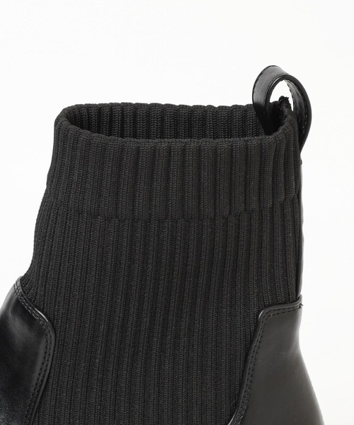 LEPSIM（レプシィム）の「ゼロかるソックス厚底ブーツ　971281（ブーツ・レディース・ブラック/ダークブラウン・MEDIUM/LARGE）」の22枚目の写真