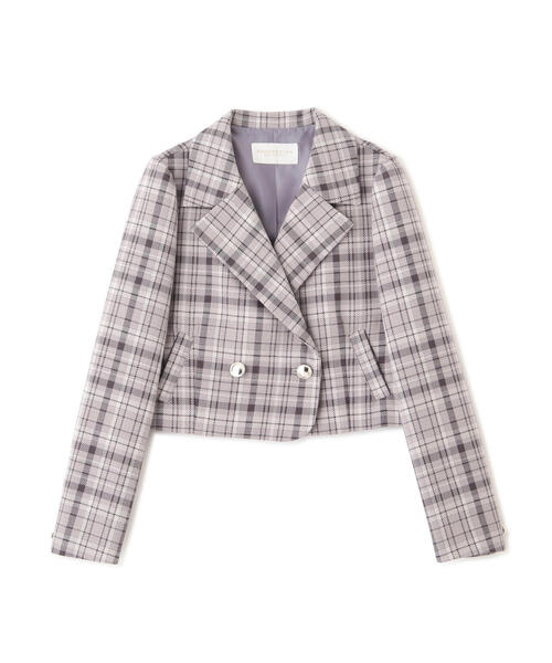 PROPORTION BODY DRESSING（プロポーションボディドレッシング）の「ショートジャケット / 1213250906（テーラードジャケット・レディース・ブラウン/グレー/ベージュ・MEDIUM/SMALL）」の4枚目の写真