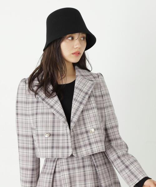 PROPORTION BODY DRESSING（プロポーションボディドレッシング）の「ショートジャケット / 1213250906（テーラードジャケット・レディース・ブラウン/グレー/ベージュ・MEDIUM/SMALL）」の5枚目の写真