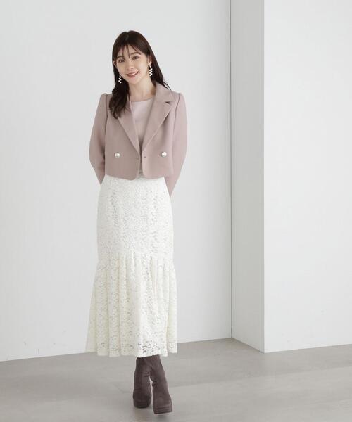 PROPORTION BODY DRESSING（プロポーションボディドレッシング）の「ショートジャケット / 1213250906（テーラードジャケット・レディース・ブラウン/グレー/ベージュ・MEDIUM/SMALL）」の12枚目の写真