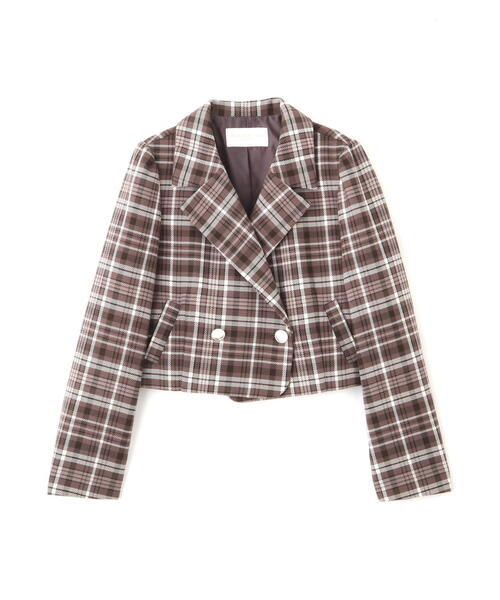 PROPORTION BODY DRESSING（プロポーションボディドレッシング）の「ショートジャケット / 1213250906（テーラードジャケット・レディース・ブラウン/グレー/ベージュ・MEDIUM/SMALL）」の19枚目の写真