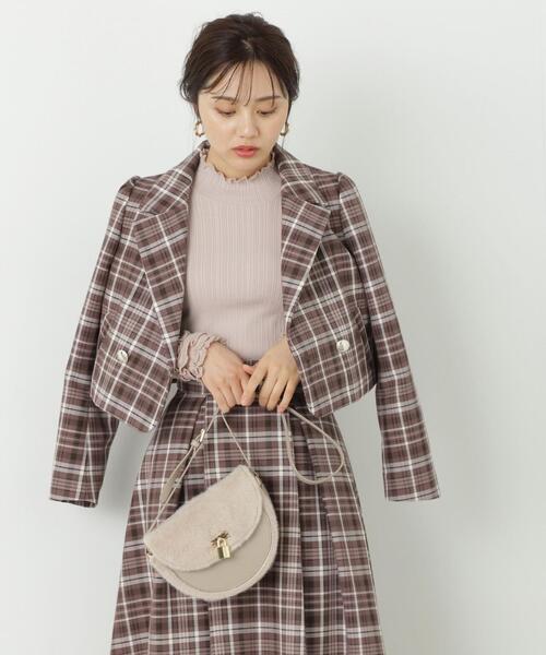 PROPORTION BODY DRESSING（プロポーションボディドレッシング）の「ショートジャケット / 1213250906（テーラードジャケット・レディース・ブラウン/グレー/ベージュ・MEDIUM/SMALL）」の21枚目の写真