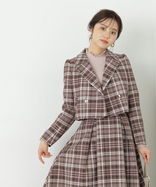 PROPORTION BODY DRESSING（プロポーションボディドレッシング）の「ショートジャケット / 1213250906（テーラードジャケット・レディース・ブラウン/グレー/ベージュ・MEDIUM/SMALL）」の22枚目の写真