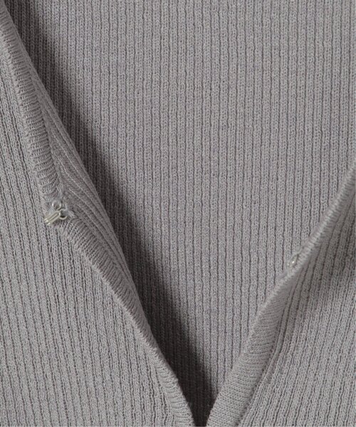 VENCEEXCHANGE（ヴァンスエクスチェンジ）の「【2点セット】レーヨンポリネックデザインリブカーディガン（カーディガン/ボレロ・レディース・ブルー/ブラック/レッド/グレー・FREE）」の8枚目の写真