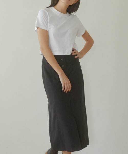 ACYM(アシーム)の「Minimal cropped Tシャツ(Tシャツ/カットソー・レディース・ブラック/ホワイト・FREE)」の11枚目の写真
