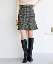 mysty woman | ツイードマーメイドミニスカート 977536(スカート)