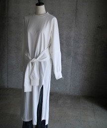 k3&co. | TEE DRESS WITH TIE SLEEVE BELT(ワンピース)