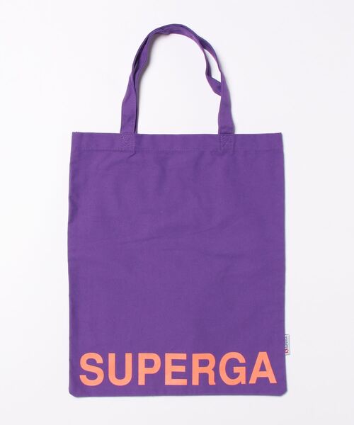 SUPERGA（スペルガ）の「《SUPERGA》TOTE COTU（トートバッグ・レディース・ブラック/バイオレット/レッド/オフホワイト・フリー）」の3枚目の写真