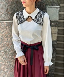 ローズチャーム付トップス