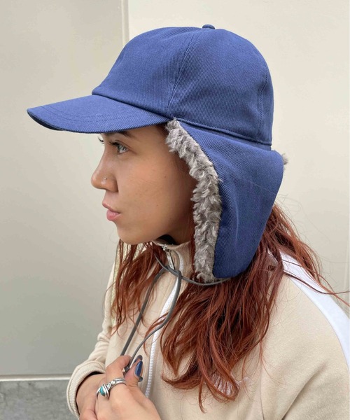 CONTROL FREAK / CTFK（コントロールフリーク）の「CONTROL FREAK(コントロールフリーク)イヤカバーツイルキャップ（キャップ・レディース・ネイビー/アイボリー・FREE）」の2枚目の写真