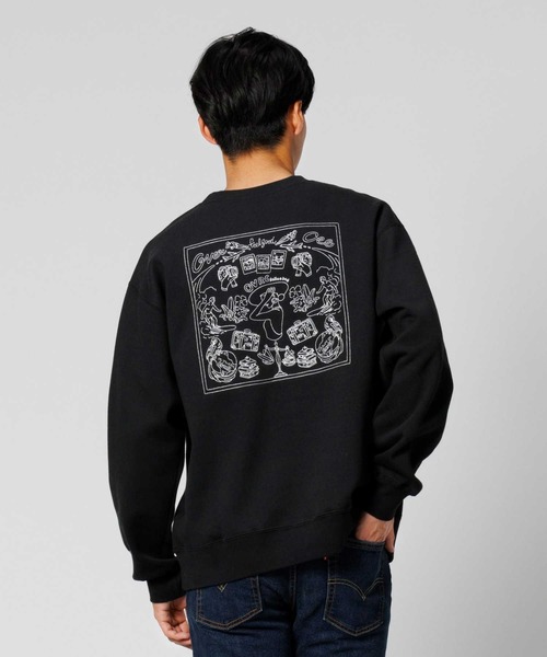 Right-on(ライトオン)の「BACK EMBROSWEATSHIRT(スウェット・メンズ・オフホワイト/ブラック・M/XL/L)」の2枚目の写真