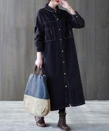 デニム　ロングコート