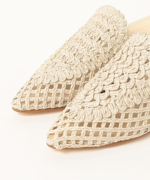 ビームスハート ペーパーレース編み ミュールサンダル L BEAMS HEART（ビームスハート）の「BEAMS HEART / ペーパー