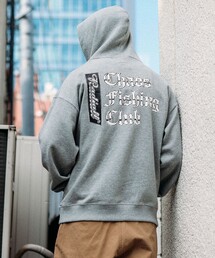 BEAMS T | Chaos Fishing Club × Radiall / Chrome Letters Hoodie(パーカー)