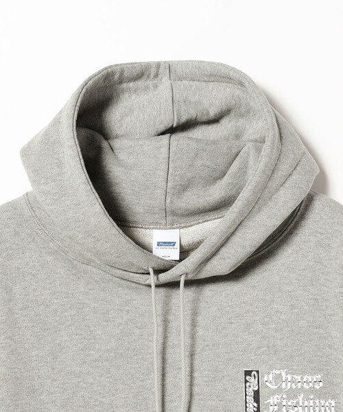BEAMS T（ビームスティー）の「Chaos Fishing Club × Radiall / Chrome Letters Hoodie（パーカー・メンズ・ブラック/グレー・L/XL/M）」の9枚目の写真