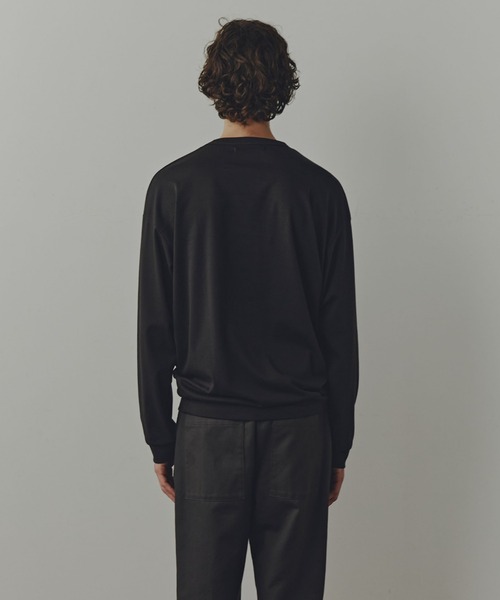 NANO universe（ナノユニバース）の「WEB限定/「Commonuse」コットンスムースクルーネックTシャツ（Tシャツ/カットソー・メンズ・ベージュ系その他/モカ/チャコール・L/M/S）」の14枚目の写真