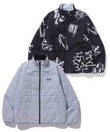 XLARGE(GNXg[W)ALLOVER PRINT REVERSIBLE PUFFER JACKET(_EWPbg/R[g)