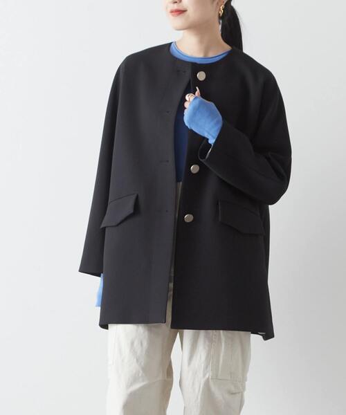 【セール】メタルボタンAラインコート（ブルゾン）｜Liesse（リエス）