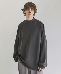 CTHY | 【吸湿発熱加工＆吸水速乾加工】ポンチモックネックロンT(Tシャツ/カットソー)