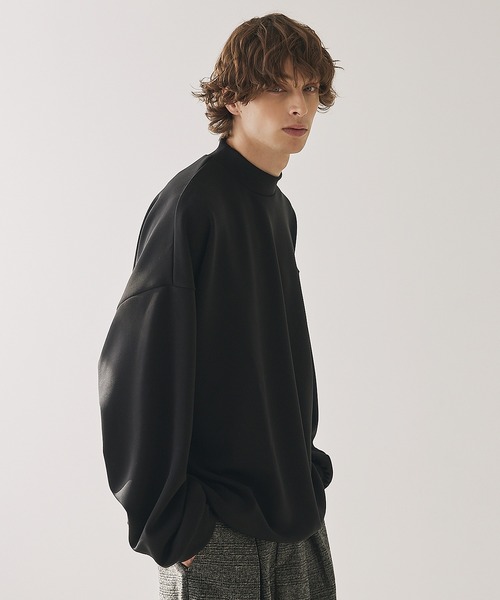 新品 ラッセルノ バギーカート モックネック 長袖シャツ (6/XL) Ⓗ セール】【吸湿発熱加工＆吸水速乾加工】ポンチモックネックロンT（T