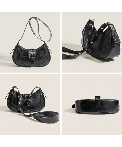 MUNIER★韓国★人気バッグブランド★FRAME HOBO BAG_ 2色 セール】ホーボーバッグ 韓国 ハーフムーンバッグ（ハンドバッグ