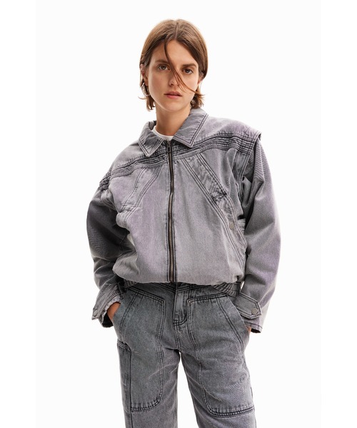 セール】2WAY デニムジャケット（デニムジャケット）｜Desigual