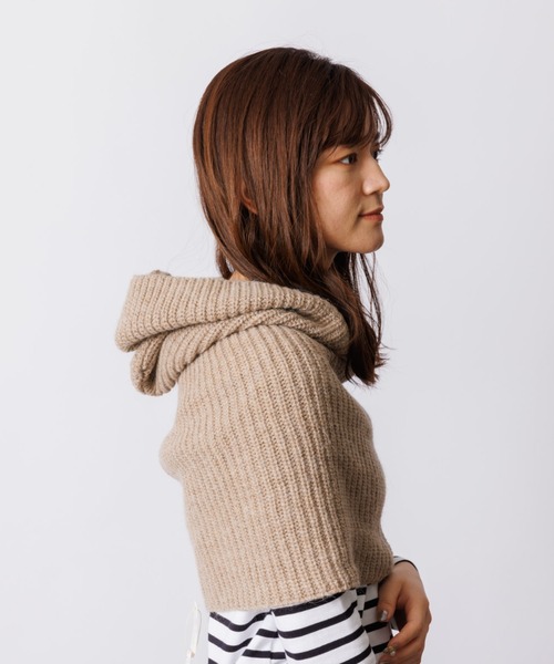 Rouge vif(ルージュヴィフ)の「【FRATELLI TALLI / フラテリータリー】フード型ネックウォーマー(その他小物・レディース・オフホワイト/モカ・フリー)」の22枚目の写真