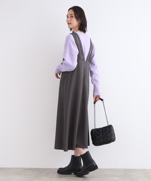 INDIVI（インディヴィ）の「◇【洗える／ウール調／バックシャン】V