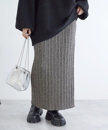 w closet | ランダムリブタイトニットスカート(スカート)