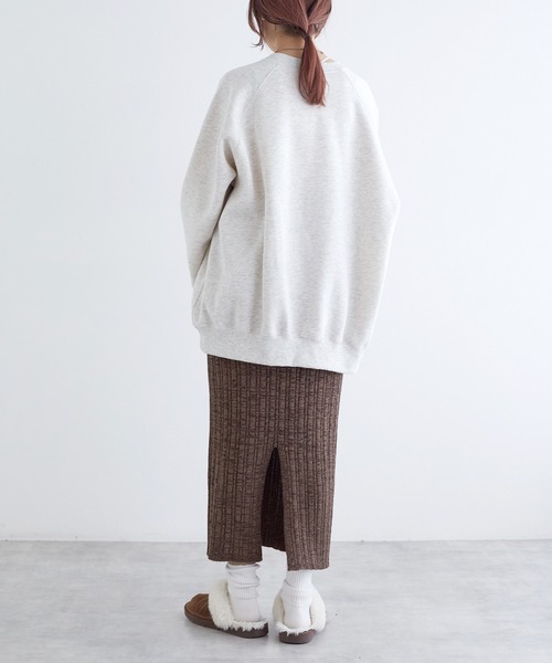 w closet（ダブルクローゼット）の「ランダムリブタイトニットスカート（スカート・レディース・ベージュ/パープル/ブラウン/ブラック・FREE）」の20枚目の写真