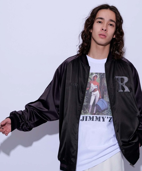 re_k by JUNRED（レクバイジュンレッド）の「re_k by JUNRED / スーべニールジャケット（ブルゾン・メンズ・ブラック/ネイビー・S/L/M）」の4枚目の写真