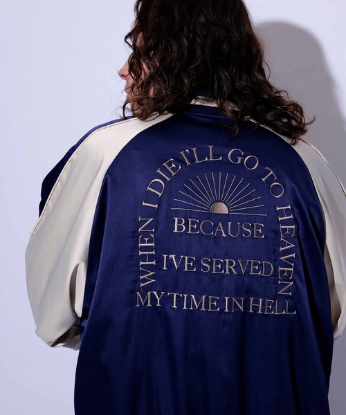 re_k by JUNRED（レクバイジュンレッド）の「re_k by JUNRED / スーべニールジャケット（ブルゾン・メンズ・ブラック/ネイビー・S/L/M）」の7枚目の写真