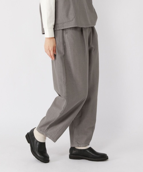 studio CLIP（スタディオクリップ）の「ソフトバレルデニムパンツ[プチ・プラスサイズあり]（デニムパンツ・レディース・モカ/インディゴブルー/ライトブルー/グレー・MEDIUM/LARGE/ﾌﾘｰ(L)/PF）」の12枚目の写真