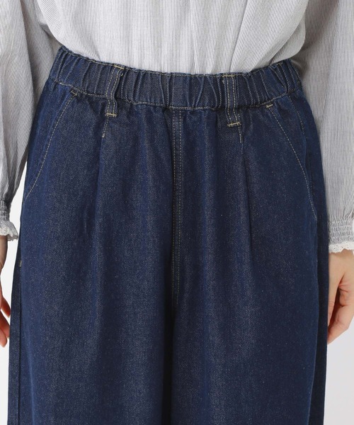 studio CLIP（スタディオクリップ）の「ソフトバレルデニムパンツ[プチ・プラスサイズあり]（デニムパンツ・レディース・モカ/インディゴブルー/ライトブルー/グレー・MEDIUM/LARGE/ﾌﾘｰ(L)/PF）」の20枚目の写真
